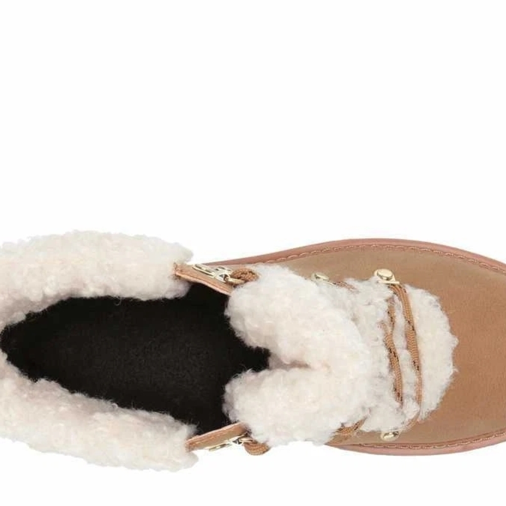 Tommy Hilfiger Brown Shearling Ankle Boots - Picture 3 of 5